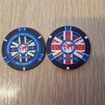 Poker Chip Thin Blue Line
