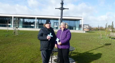 Michaelmas Daisy wreath